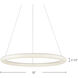 Cumulus Minor LED 32 inch White Pendant Ceiling Light